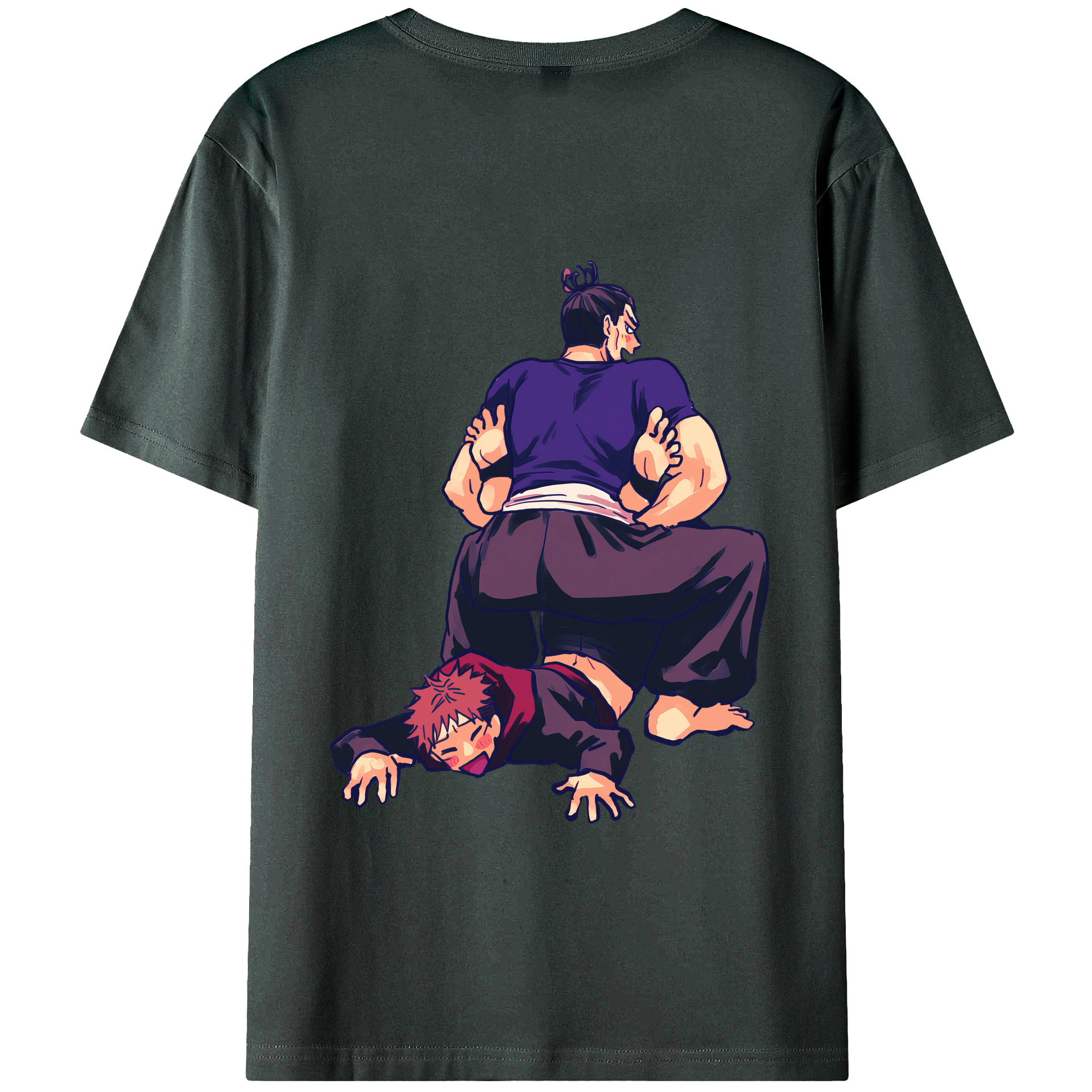 （画像用） 呪術廻戦 Jujutsu Kaisen 綿100％ メンズ半袖Tシャツ（バックプリント） 通気性